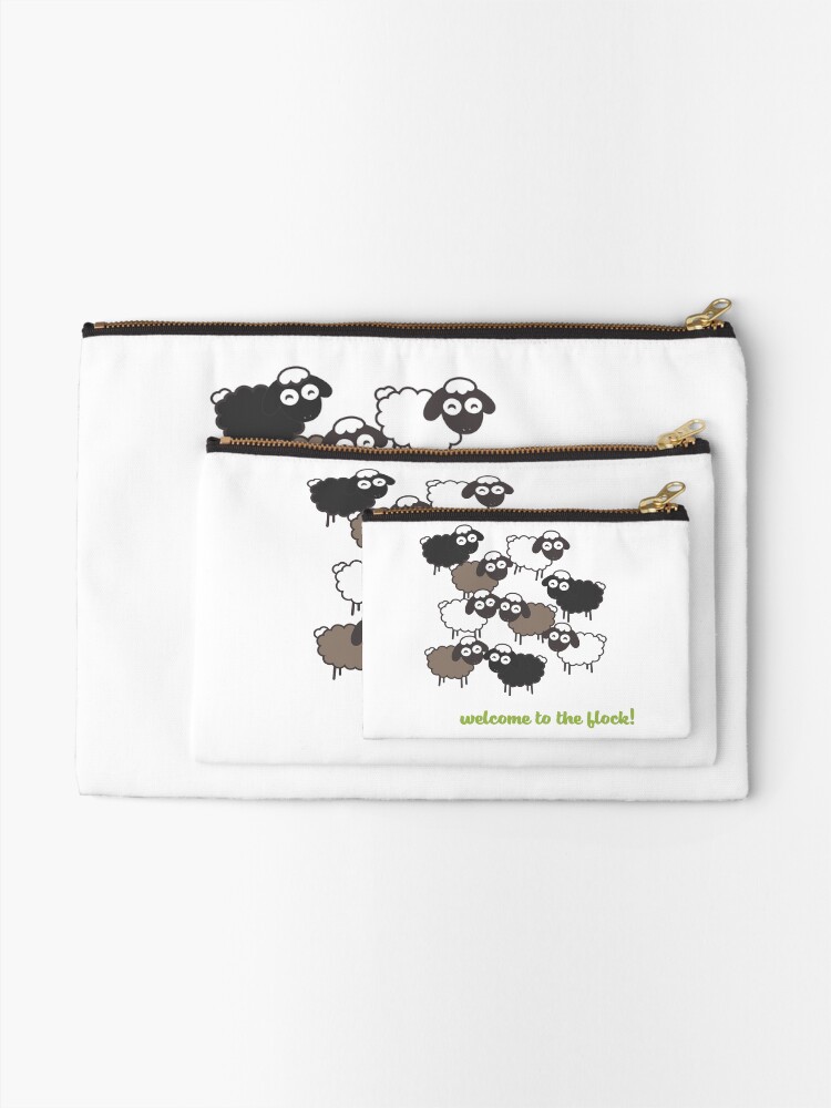 Alternate view of Welcome to the Flock - Baptism Gift Zipper Pouch