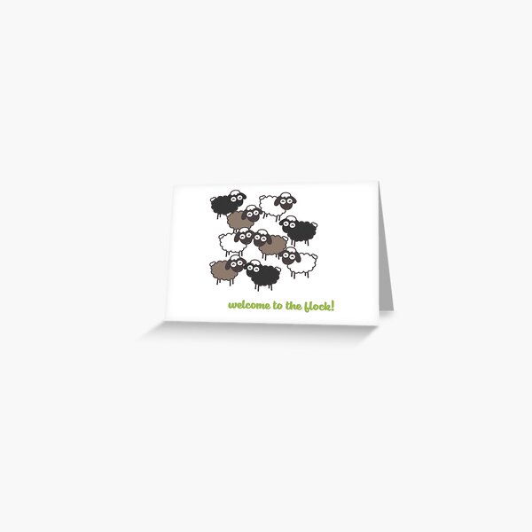 Welcome to the Flock - Baptism Gift Greeting Card