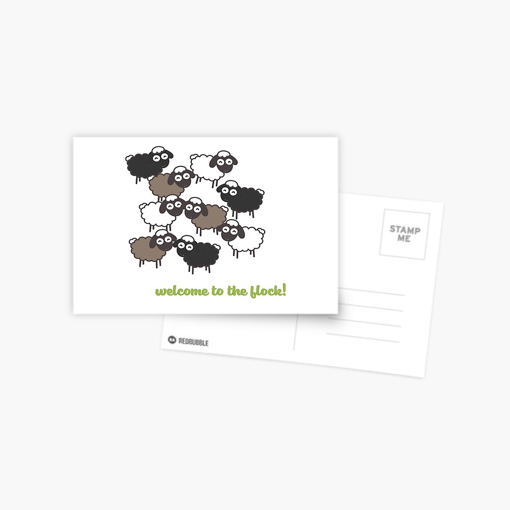 Welcome to the Flock - Baptism Gift Postcard