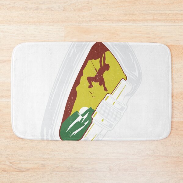 Item preview, Retro Carabiner Mountain Climbing Gift design designed and sold by Lisbob.