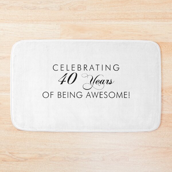Item preview, Celebrating 40 Years Of Being Awesome 40th Birthday designed and sold by jaycartoonist.