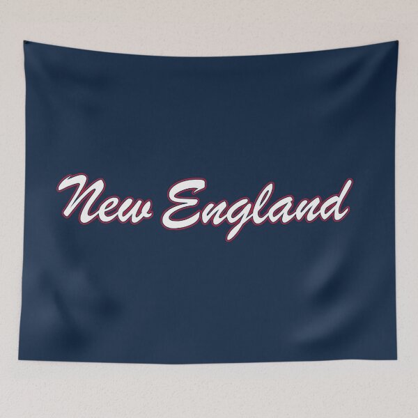 Item preview, New England White and Red on Blue designed and sold by gkillerb.