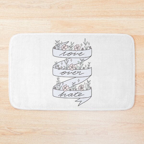 Item preview, Love over hate pastel floral banner design designed and sold by AdelinePurdy.