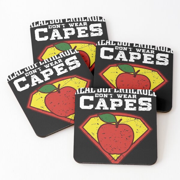Item preview, Real Superheroes Don't Wear Capes Teacher print, Teaching Te designed and sold by Lisbob.