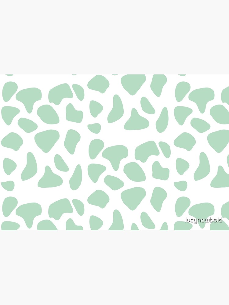 "Mint green cow print" Hardcover Journal for Sale by lucynewbold