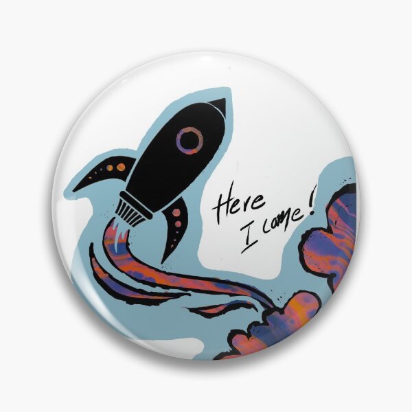 Item preview, Cheerful rocket blasting off designed and sold by themuseinspired.