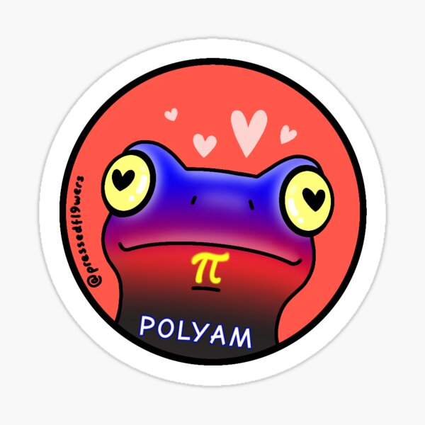 Polyamorous frog !! Sticker