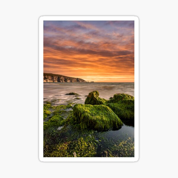 Alum Bay Rocks and The Needles Sunset Sticker