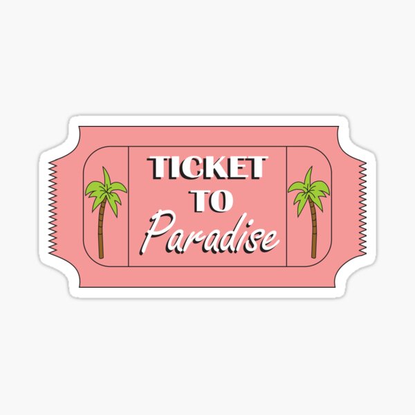 Ticket to Paradise Art Board Print for Sale by jennacreates