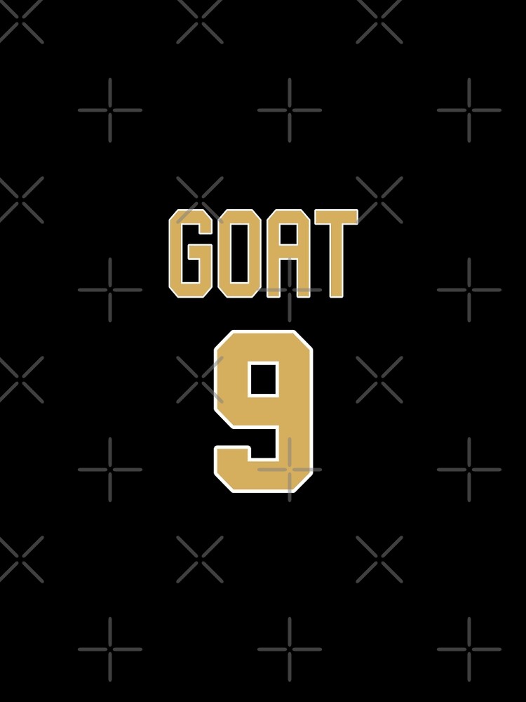 Limited Edition Drew Brees Jersey Style Shirt, GOAT 9, Nola, New Orleans Saints  Shirt, Mug, Hoodie & Wall Tapestry! Essential T-Shirt for Sale by GoatGear