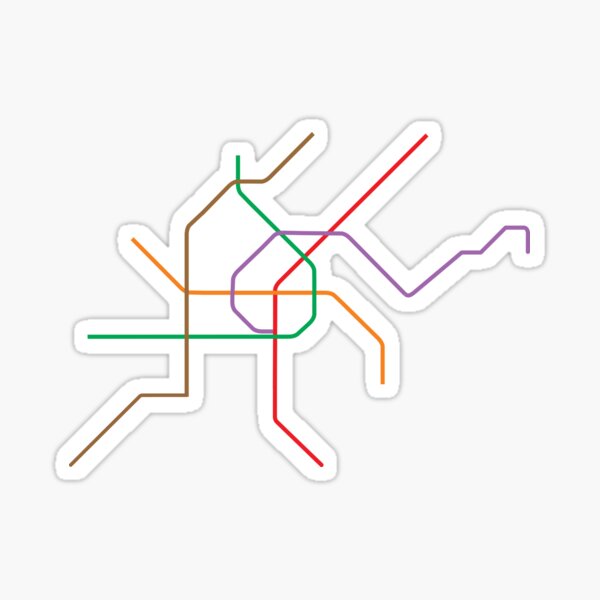 Vienna U-Bahn Map Sticker