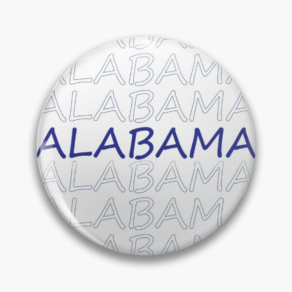 Item preview, Alabama Repeating Blue Bold Uppercase designed and sold by artbylukas.