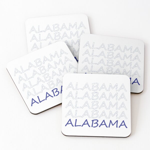 Item preview, Alabama Repeating Blue Bold Uppercase designed and sold by artbylukas.