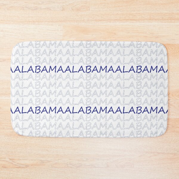 Item preview, Alabama Repeating Blue Bold Uppercase designed and sold by artbylukas.