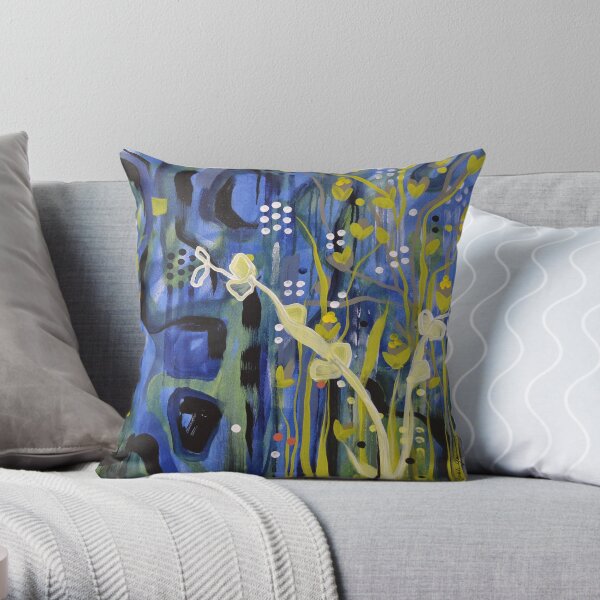 Blue New Mexico Throw Pillow