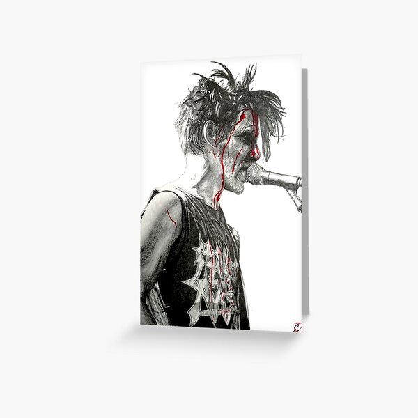 Bloody Legends Greeting Cards Redbubble - bloody slit neck roblox