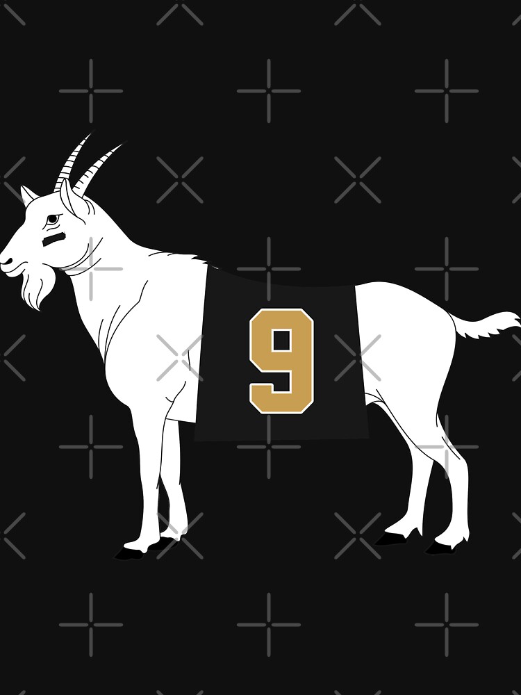 Limited Edition Drew Brees Jersey Style Shirt, GOAT 9, Nola, New Orleans  Saints Shirt, Mug, Hoodie & Wall Tapestry! Essential T-Shirt for Sale by  GoatGear