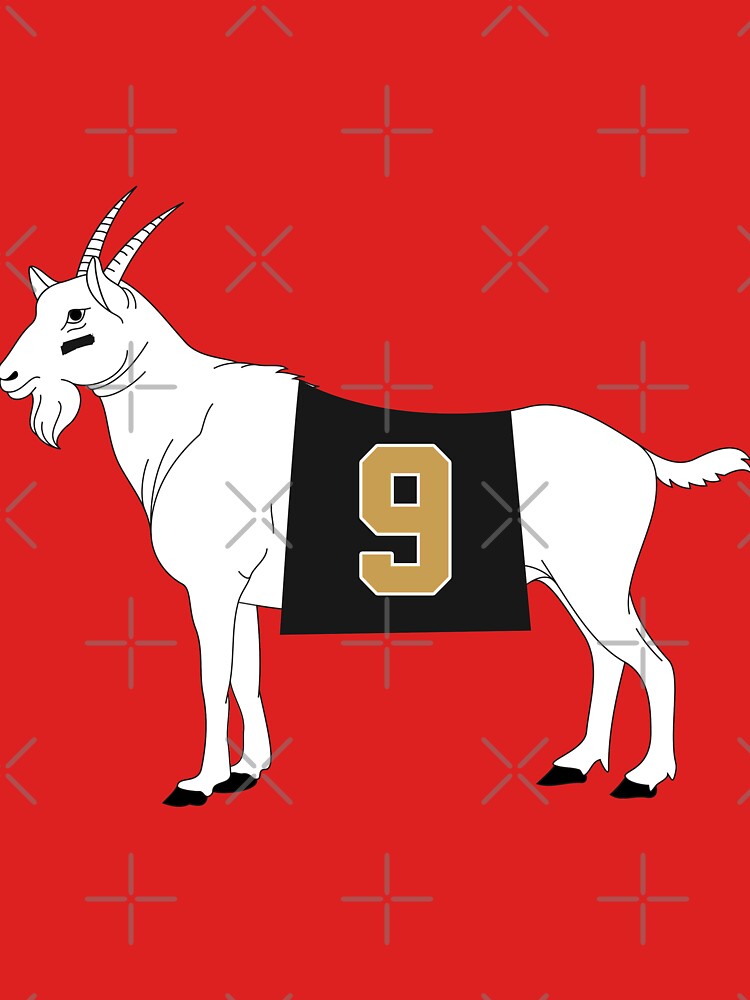 Limited Edition Drew Brees Jersey Style Shirt, GOAT 9, Nola, New Orleans Saints  Shirt, Mug, Hoodie & Wall Tapestry! Essential T-Shirt for Sale by GoatGear