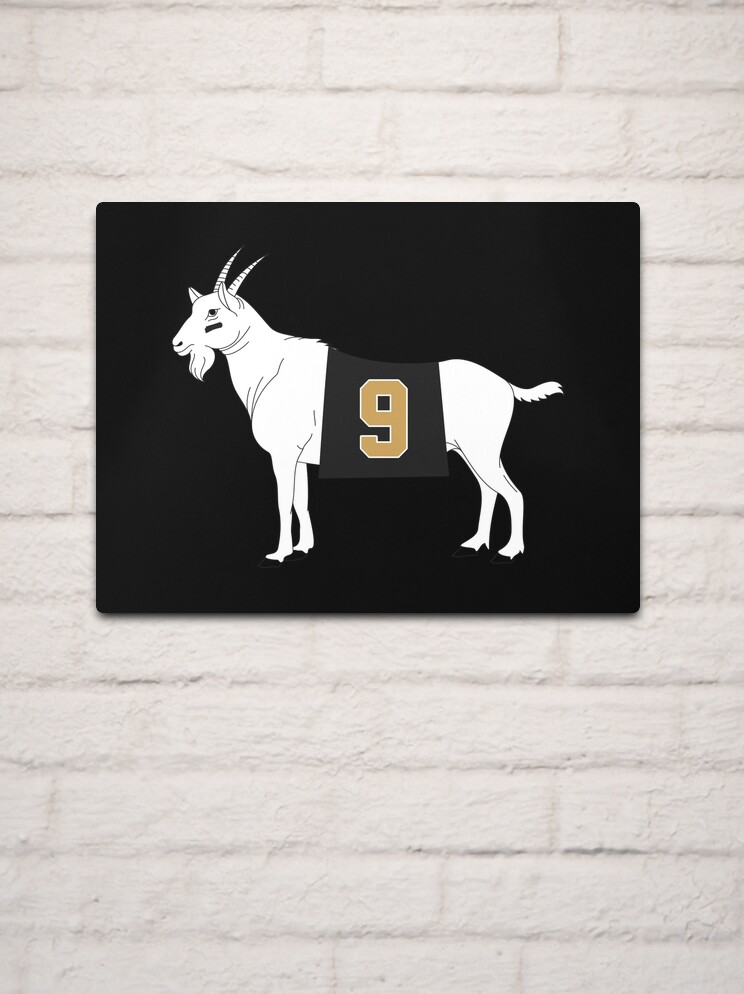 Limited Edition Drew Brees GOAT 9 New Orleans Saints Shirt Mug Hoodie Metal Print