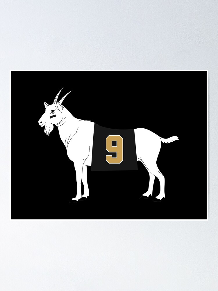 Limited Edition Drew Brees Jersey Style Shirt, GOAT 9, Nola, New Orleans Saints  Shirt, Mug, Hoodie & Wall Tapestry! Essential T-Shirt for Sale by GoatGear