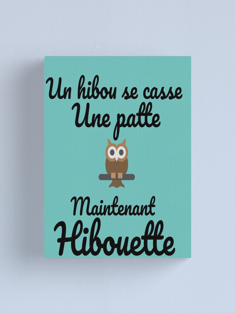 T Shirt Blague Hibou T Shirt Drole T Shirt Humour T Shirt Marrant Version Noir Canvas Print By Reda92i Redbubble