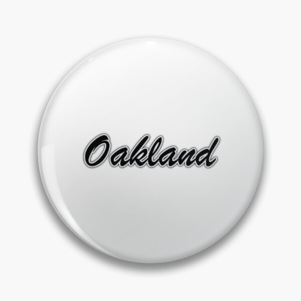 Item preview, Oakland Black and Silver on White with Shadow designed and sold by gkillerb.