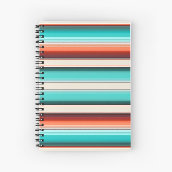 Item preview, Navajo White, Turquoise and Burnt Orange Southwest Serape Blanket Stripes designed and sold by Artefficient.