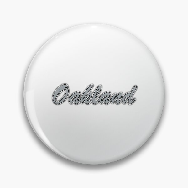 Item preview, Oakland Silver and Black on White with Shadow designed and sold by gkillerb.