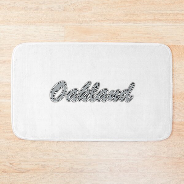 Item preview, Oakland Silver and Black on White with Shadow designed and sold by gkillerb.