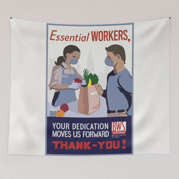 Item preview, Thank You Essential Workers designed and sold by Bridgewater Studio.