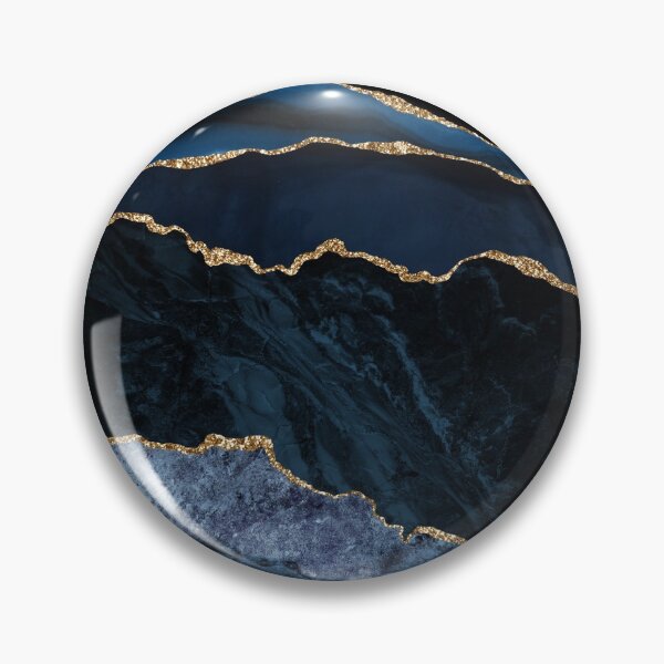 Item preview, Abstract Blue, Gold Modern Geode Design designed and sold by Paulele.