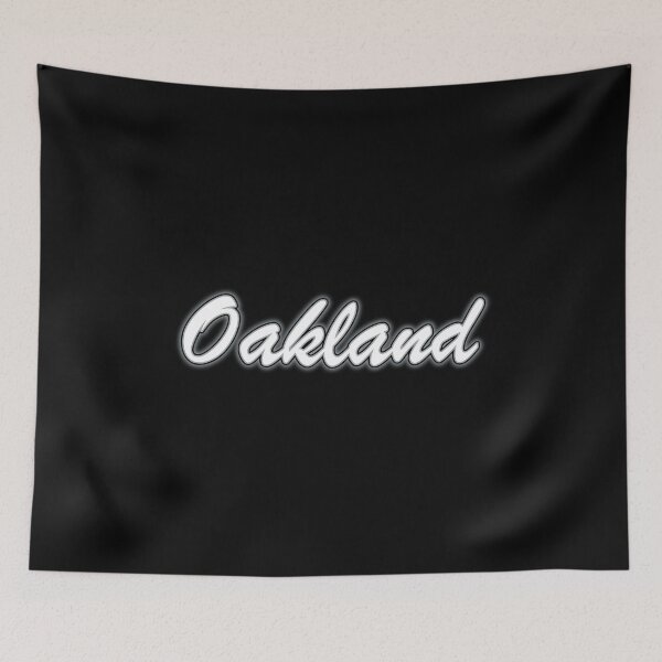 Artikelvorschau, Oakland White and Silver on Black with Silver Glow entworfen und verkauft von gkillerb.