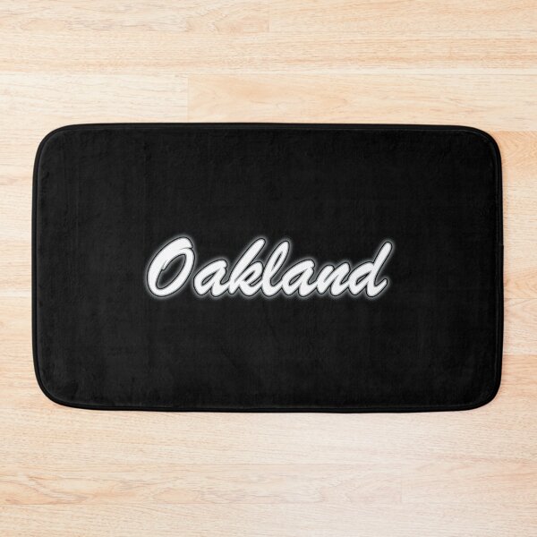 Item preview, Oakland White and Silver on Black with Silver Glow designed and sold by gkillerb.