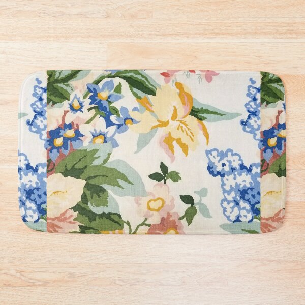 Item preview, blue and yellow floral design designed and sold by TheWhiteRhyno.
