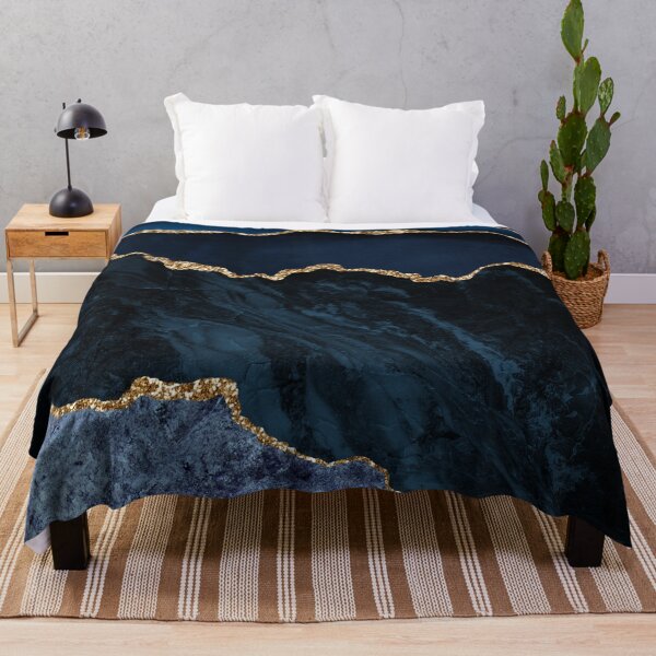 Item preview, Abstract Blue, Gold Modern Geode Design designed and sold by Paulele.