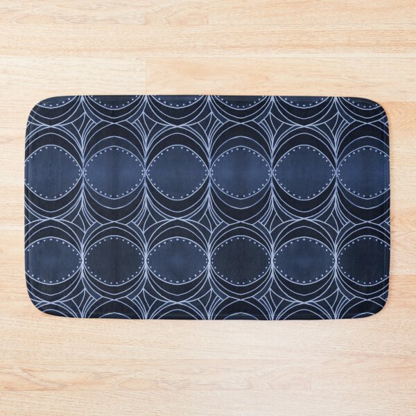 Item preview, Geometrical Pattern in White and Dark Blue designed and sold by ckylin.