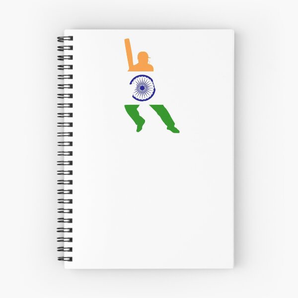 Artikelvorschau, Cricketspieler der indischen Flagge entworfen und verkauft von StickerDirect.