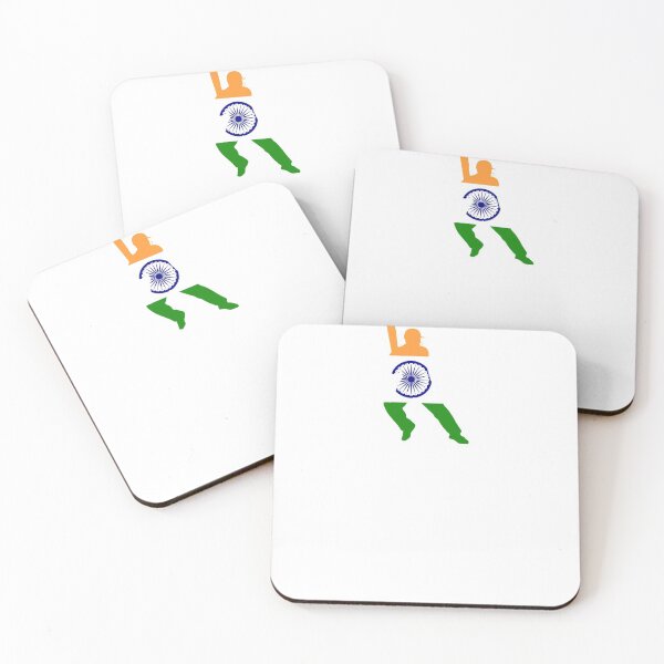Item preview, Indian Flag cricket player designed and sold by StickerDirect.