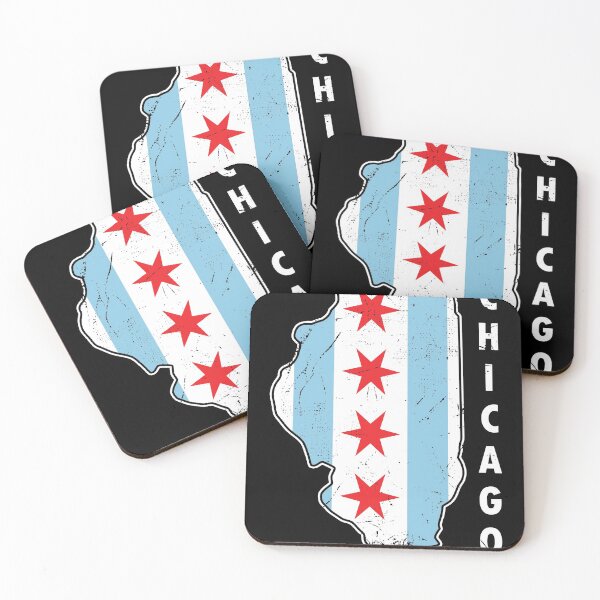 Item preview, Vintage Style Chicago Gift Design Idea Chicago Flag product designed and sold by Lisbob.