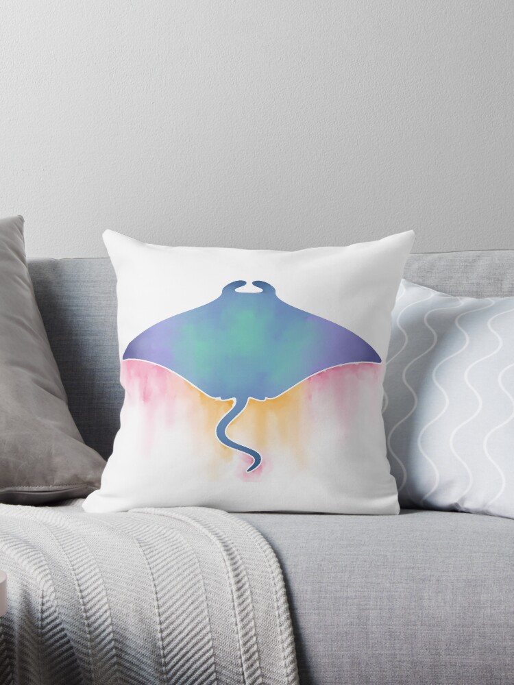 manta ray pillow