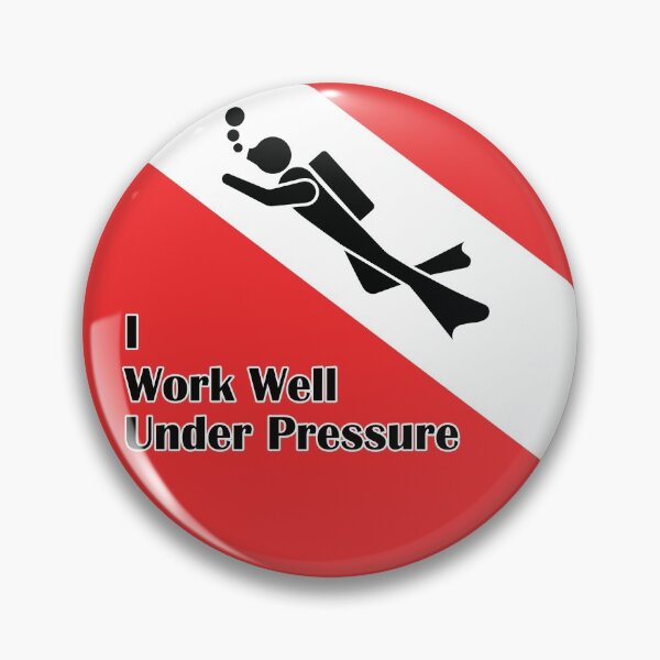 Item preview, I Work Well Under Pressure - Scuba Diver designed and sold by RobomShop.