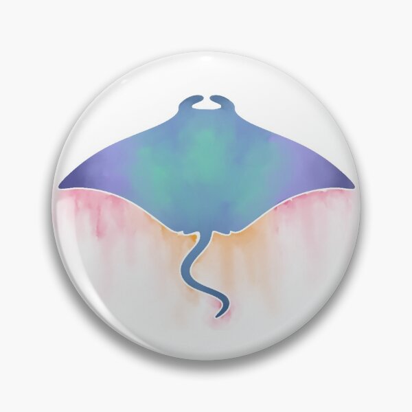 Item preview, Watercolour Manta Ray designed and sold by DoodleMaus.