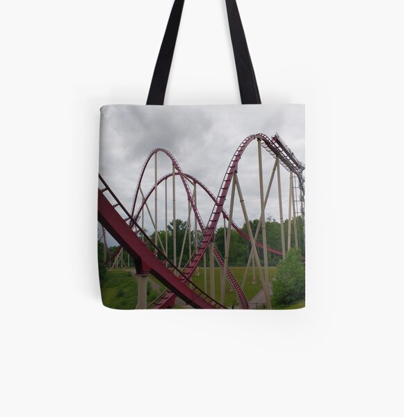Theme Park Tote Bags Redbubble - theme park tycoon 2 roblox skyline park rollercoaster