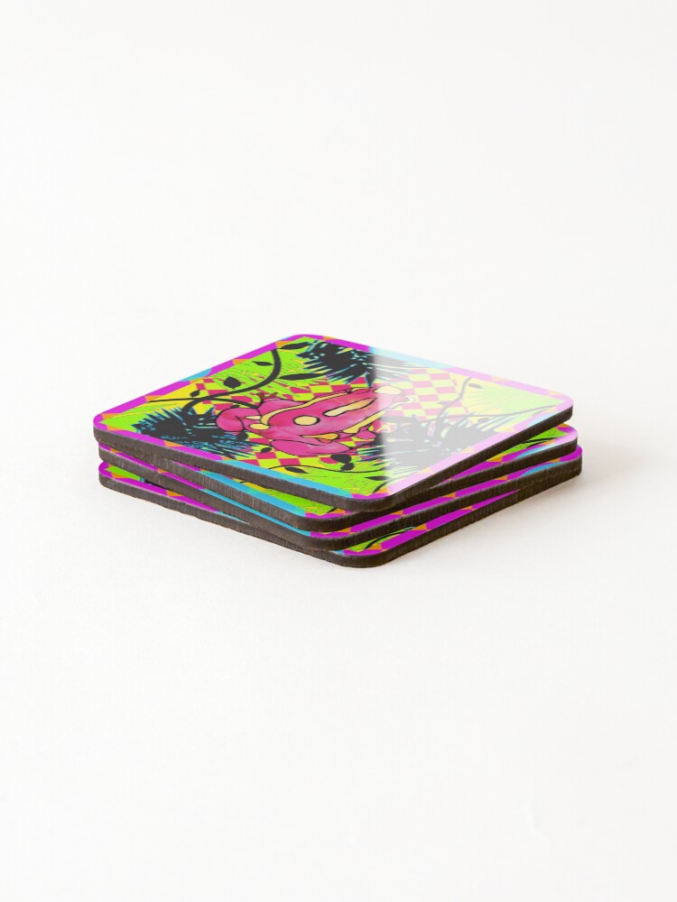 Thumbnail 4 of 5, Coasters (Set of 4), Ribbit Rave designed and sold by fullofsyn.