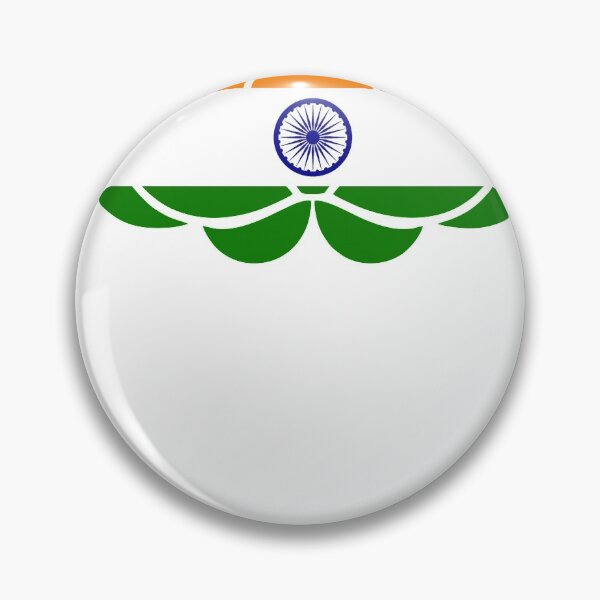 Artikelvorschau, Indische Flagge Zen Design entworfen und verkauft von StickerDirect.