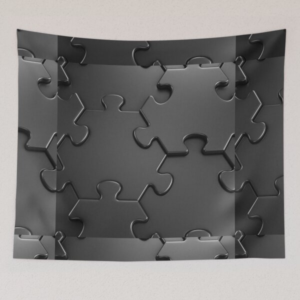 Item preview, Black puzzle  designed and sold by TheWhiteRhyno.