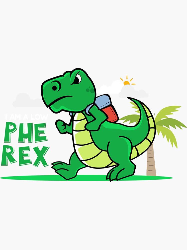 Pku Awareness Cute T Rex Kids Dinosaur Shirt | Low Phe Rex