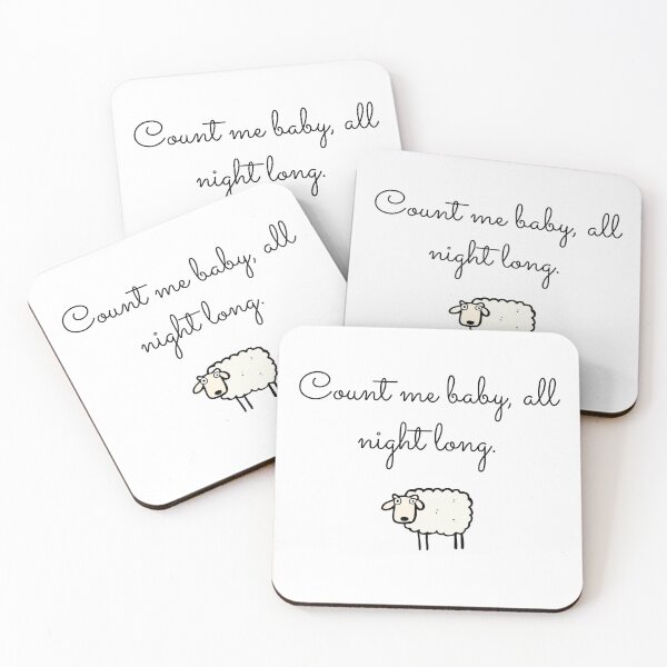 Item preview, Count me baby, all night long. Cute design with funny sheep. designed and sold by 4empowear.