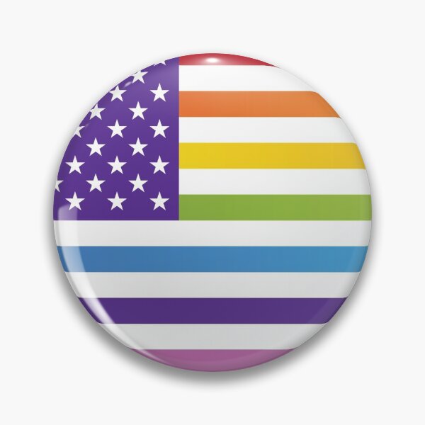 Item preview, Gay Pride - American Flag - Circle designed and sold by ShowYourPRIDE.