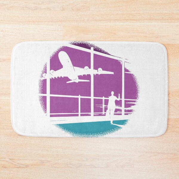 Item preview, Airport Retro Sunset Flying Plane Aviation Gift print designed and sold by Lisbob.